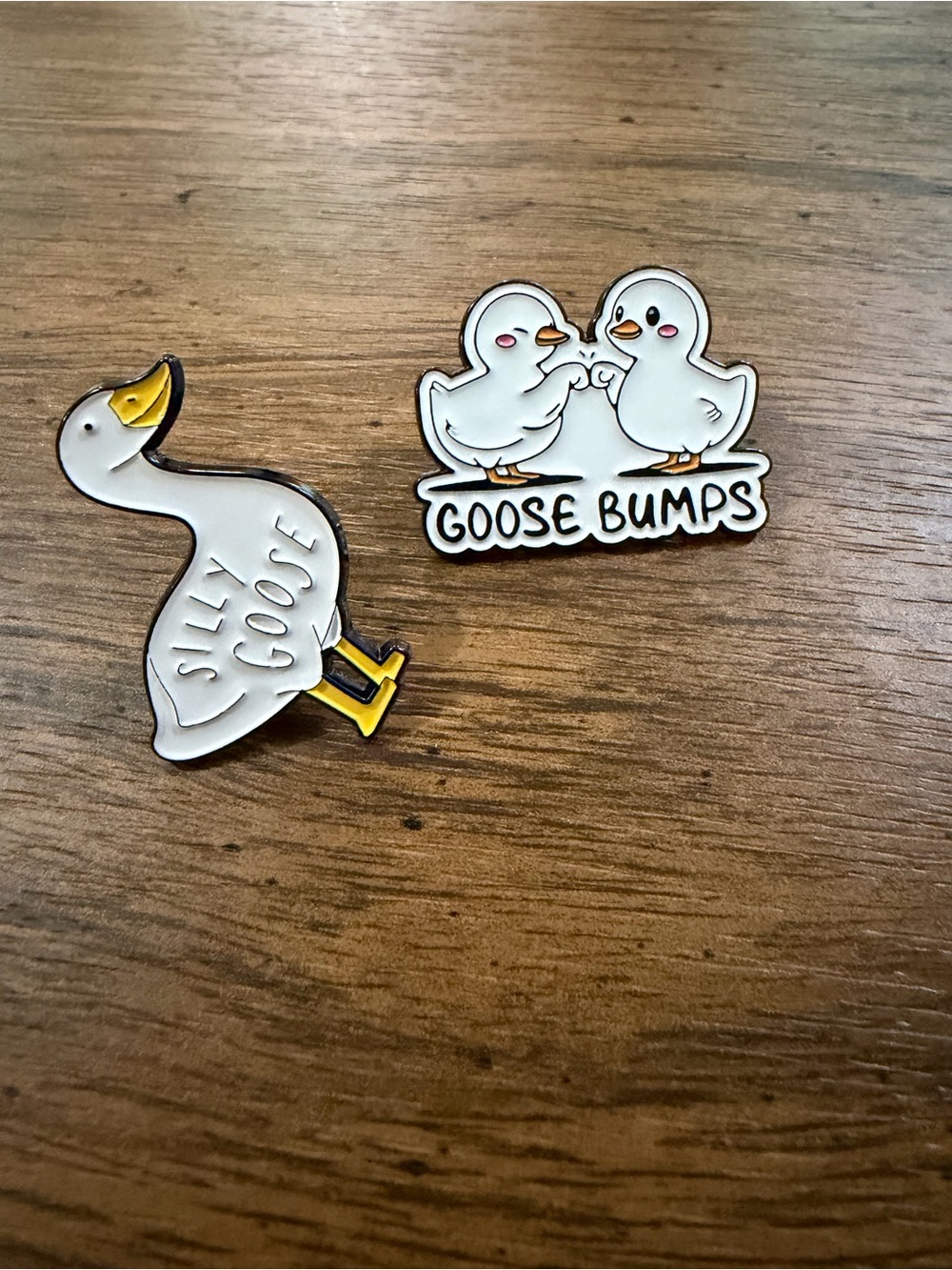 White Goose Enamel Pins - CHOOSE 1